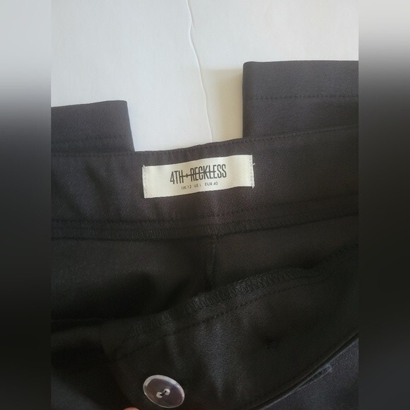 4th Reckless Black Women Work Office Pants Size Large - Picture 2 of 12